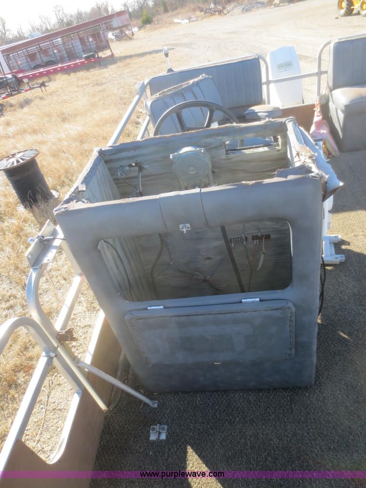 image for item D2216 1983 Lowe Sunbird 24' pontoon boat