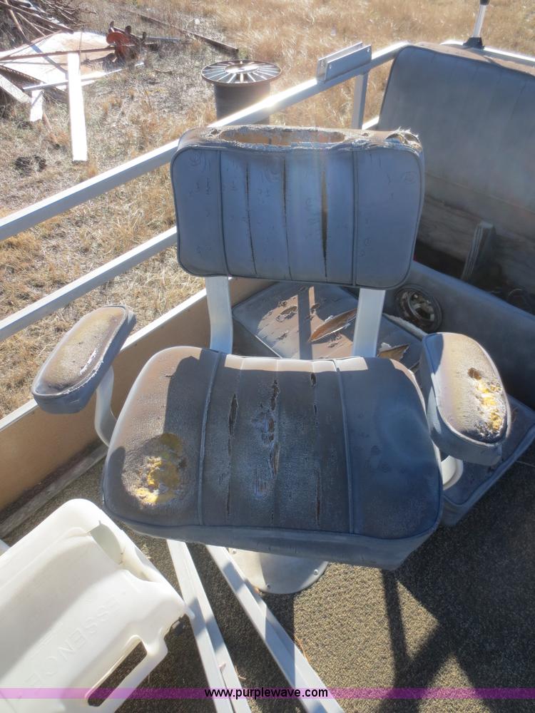 image for item D2216 1983 Lowe Sunbird 24' pontoon boat