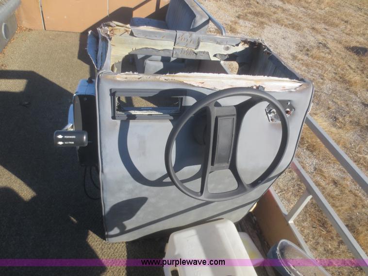 image for item D2216 1983 Lowe Sunbird 24' pontoon boat