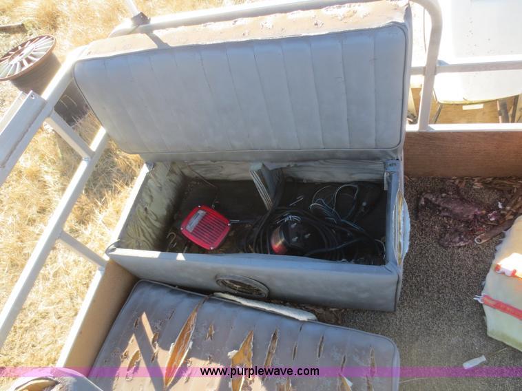 image for item D2216 1983 Lowe Sunbird 24' pontoon boat