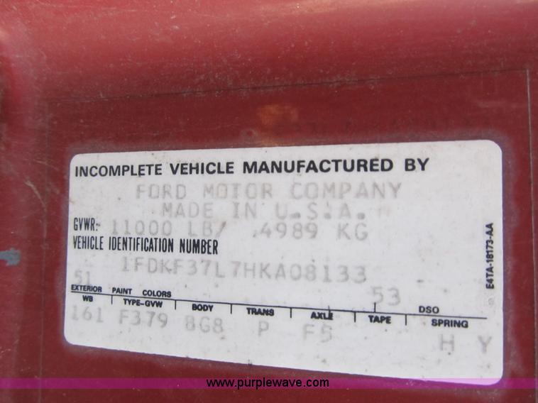 image for item F8891 1987 Ford F350 XL dump bed truck