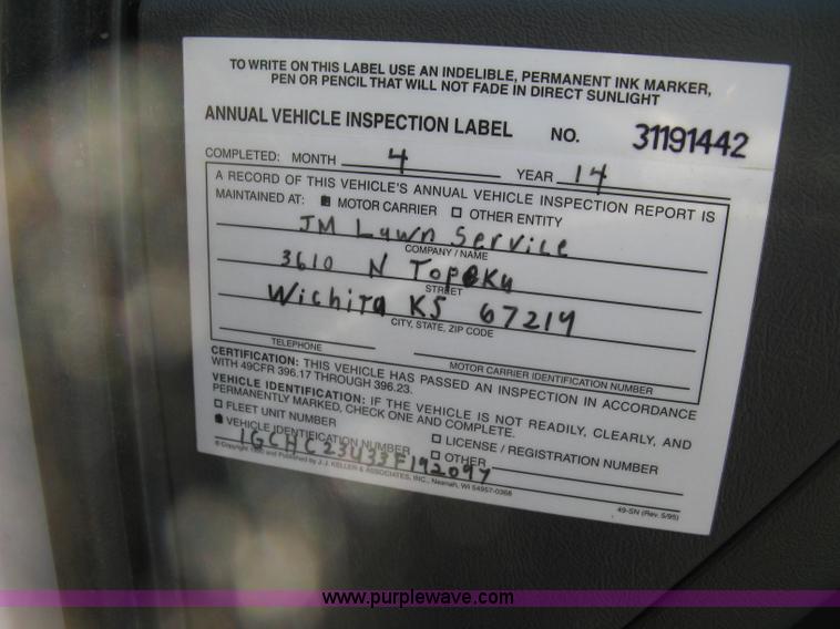 image for item H8746 2003 Chevrolet Silverado 2500HD LS Crew Cab pickup truck