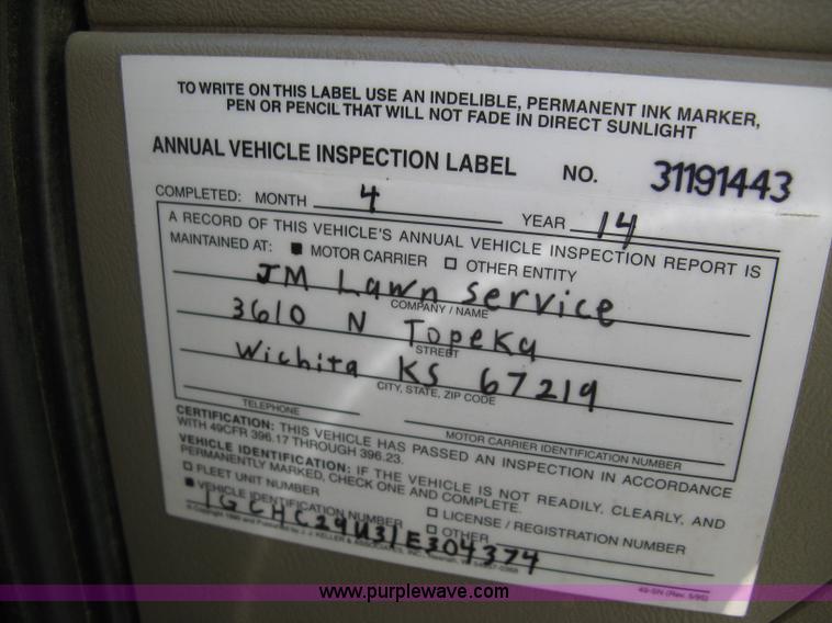 image for item H8750 2001 Chevrolet Silverado 2500HD LS Ext. Cab pickup truck