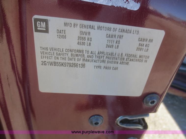 image for item I2153 2007 Chevrolet Impala LS