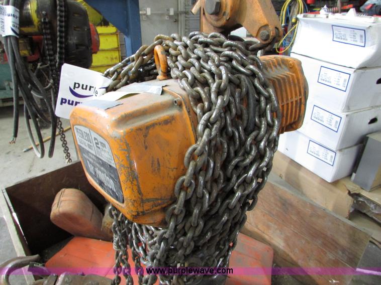 image for item I6710 Peerless two ton electric hoist