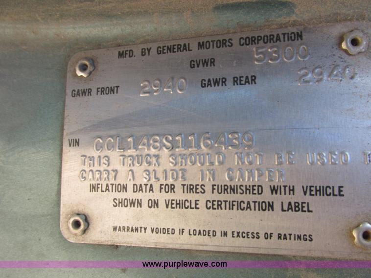 image for item J2373 1978 Chevrolet Silverado 1500 pickup truck