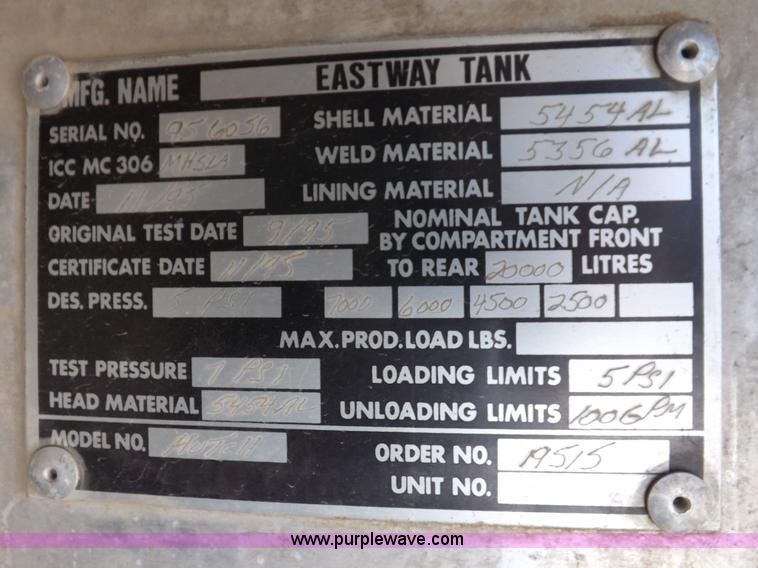 image for item K3031 1995 Ford LTS9000 fuel truck