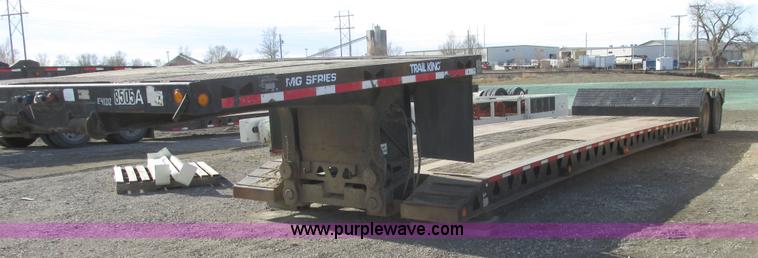 image for item A8750 1998 Trail King TK70MG-482 lowboy trailer
