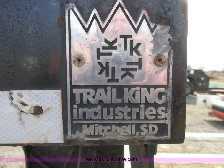image for item A8750 1998 Trail King TK70MG-482 lowboy trailer
