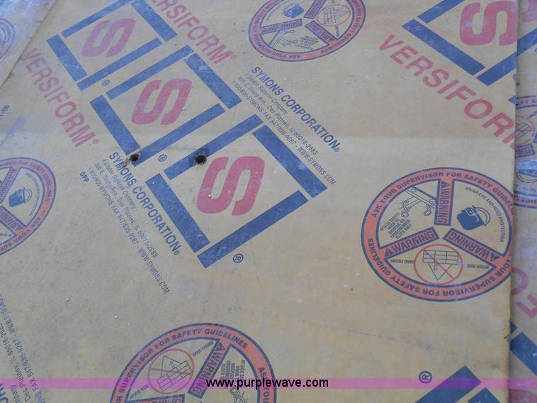 image for item D1320 (60) concrete form plywood sheets