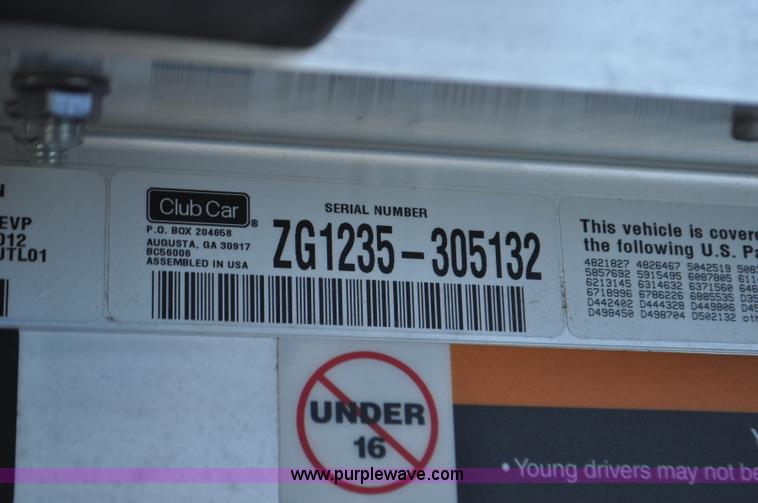 image for item F2126 Club Car Carryall 252 golf cart