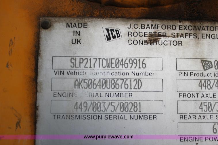 image for item F3385 1998 JCB 217 Series 3 backhoe