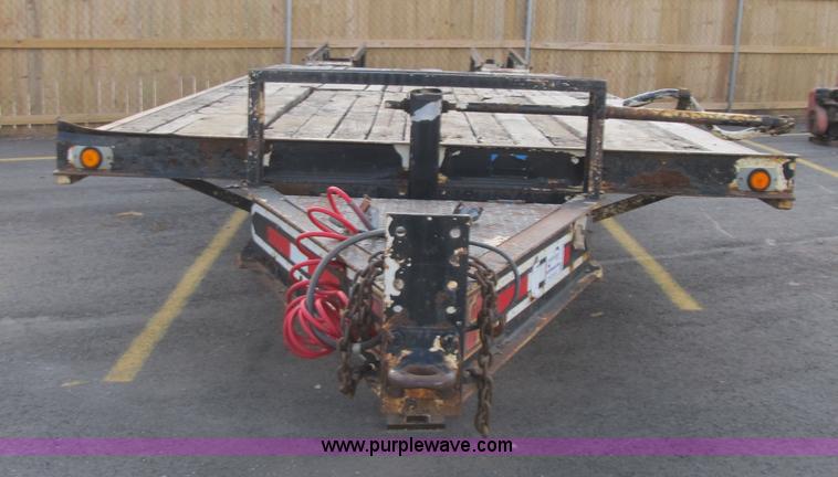 image for item F8890 1995 CZ Engineering CZ20KT flatbed trailer