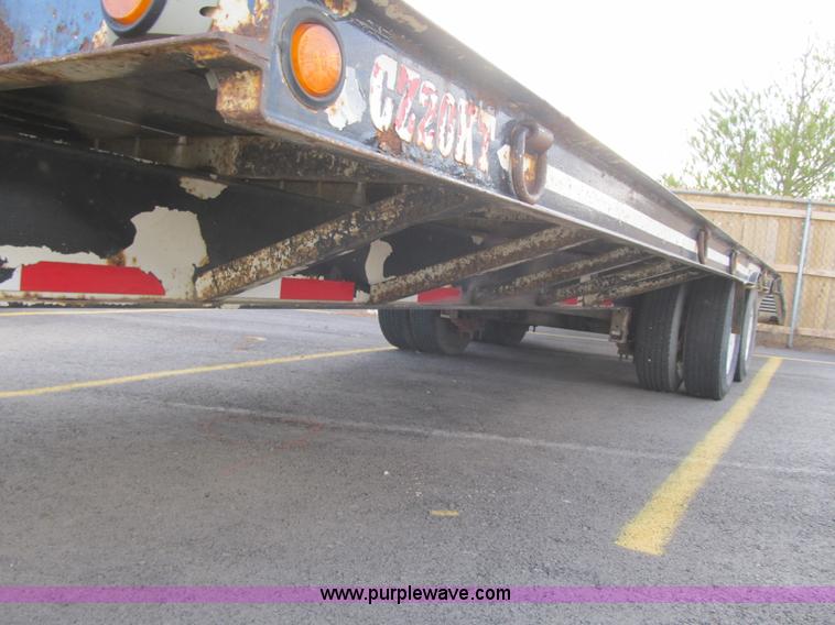 image for item F8890 1995 CZ Engineering CZ20KT flatbed trailer