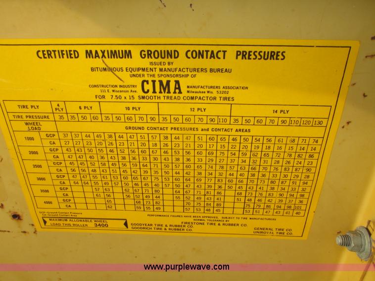 image for item G9871 2001 Rosco TRU-PAC 915 articulated pneumatic tire roller