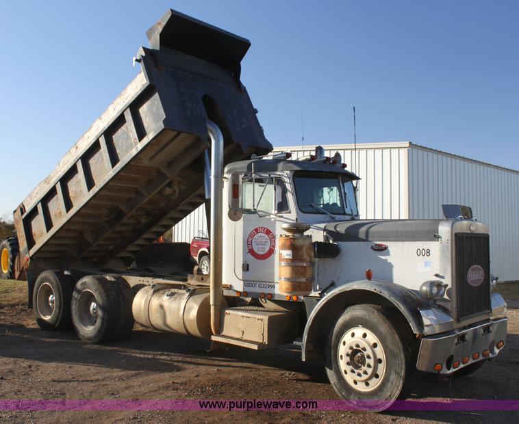 image for item H2016 1983 Peterbilt 359 dump truck