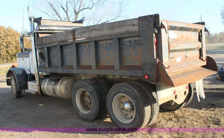 image for item H2016 1983 Peterbilt 359 dump truck