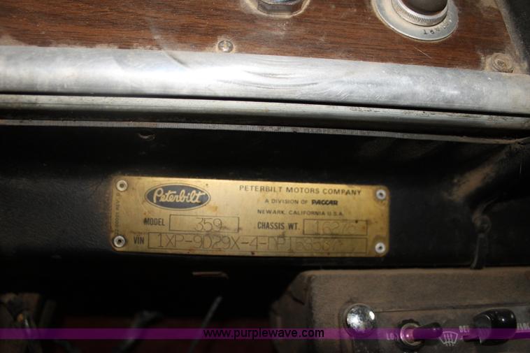 image for item H2016 1983 Peterbilt 359 dump truck