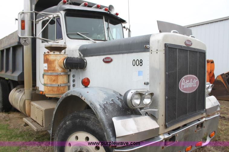 image for item H2016 1983 Peterbilt 359 dump truck