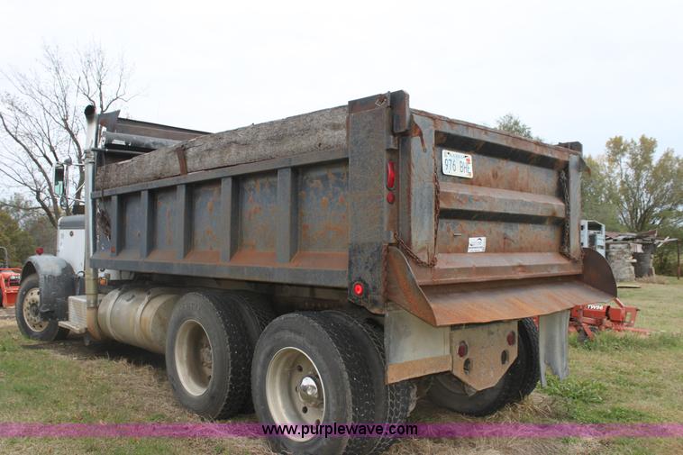 image for item H2016 1983 Peterbilt 359 dump truck