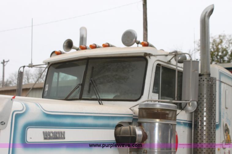image for item H2027 1982 Kenworth W900 semi wrecker truck