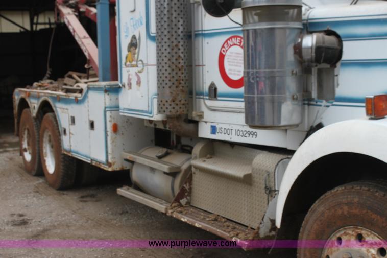 image for item H2027 1982 Kenworth W900 semi wrecker truck