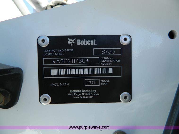 image for item H2309 2011 Bobcat S750 skid steer