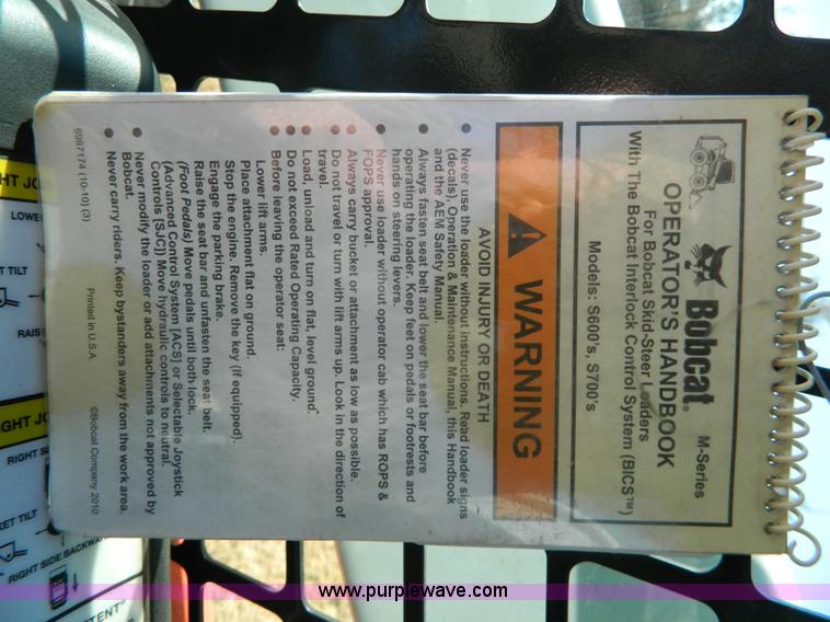 image for item H2309 2011 Bobcat S750 skid steer