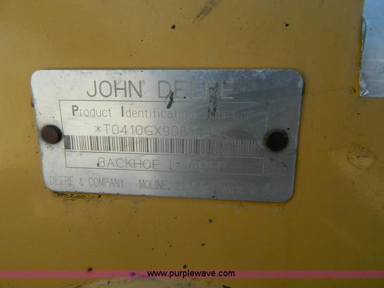 image for item H2358 2002 John Deere 410G backhoe
