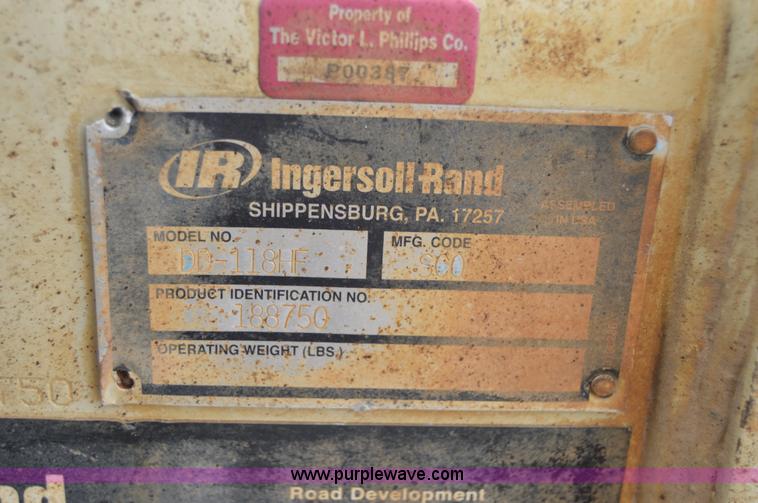 image for item I2887 2006 Ingersoll Rand DD115HF double drum roller