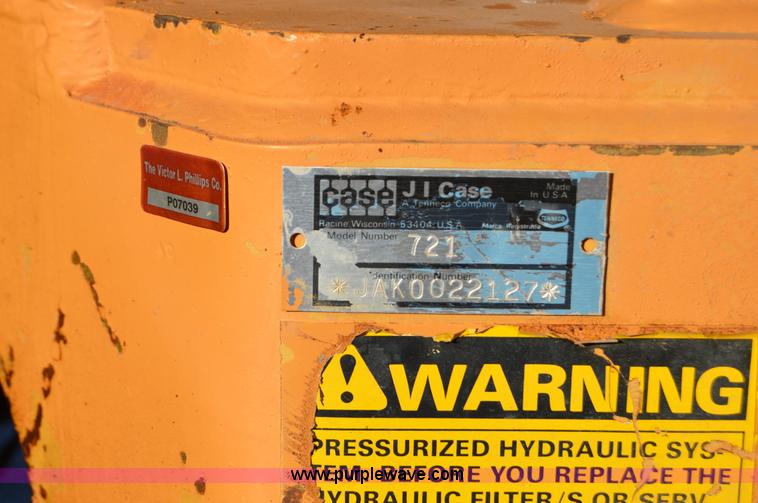 image for item I2909 1989 Case 721 wheel loader