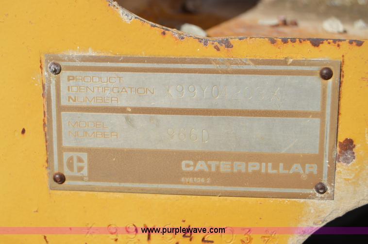 image for item I2920 1986 Caterpillar 966D wheel loader