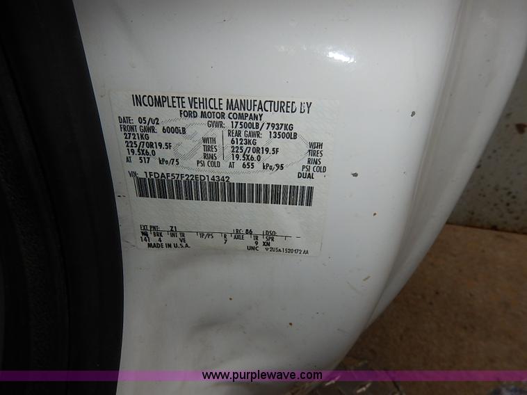 image for item I5242 2002 Ford F550 Super Duty XL bucket truck