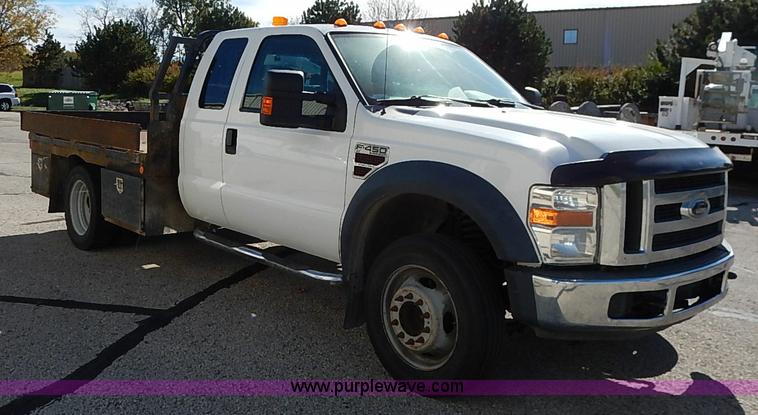 image for item I5314 2008 Ford F450 Super Duty XLT flatbed truck