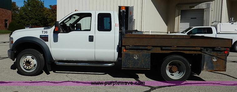 image for item I5314 2008 Ford F450 Super Duty XLT flatbed truck