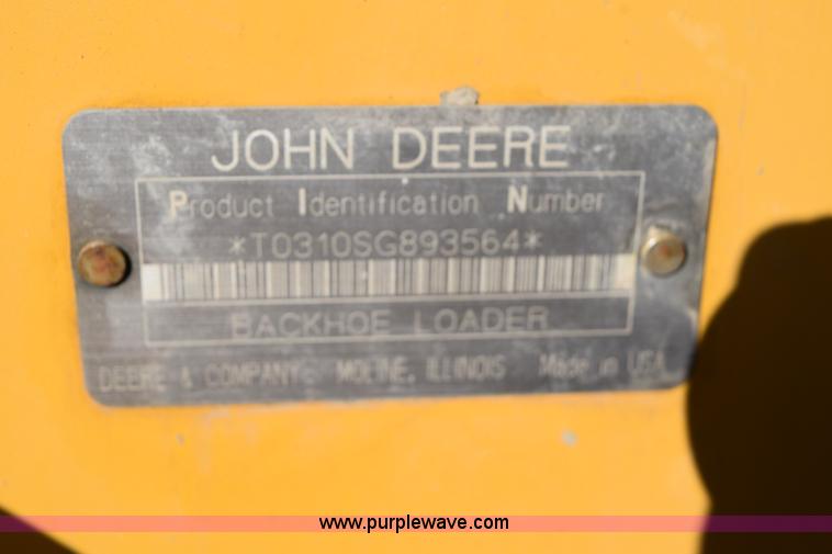 image for item I8674 2001 John Deere 310SG backhoe