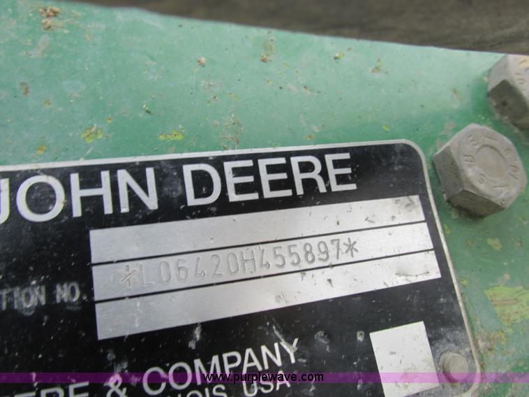 image for item I8840 2004 John Deere 6420 tractor