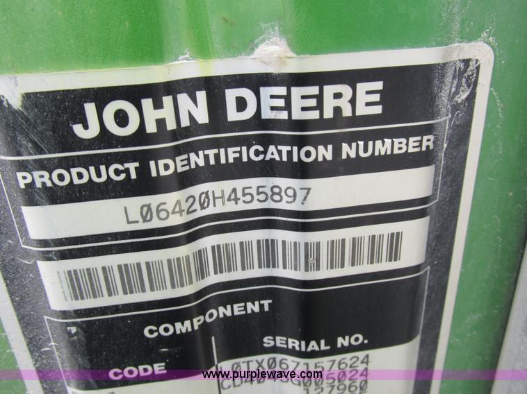 image for item I8840 2004 John Deere 6420 tractor