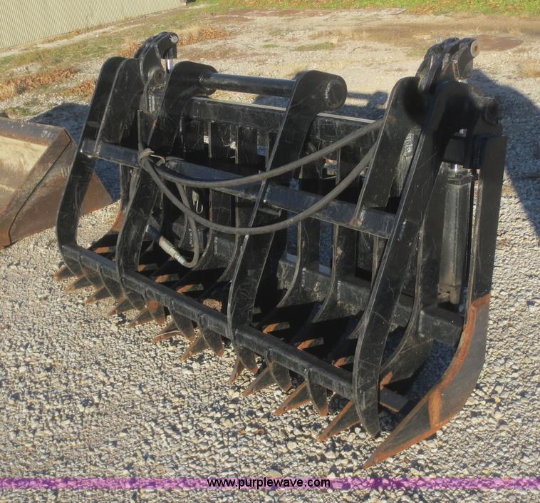 image for item AZ9138 Root rake grapple skid steer attachment