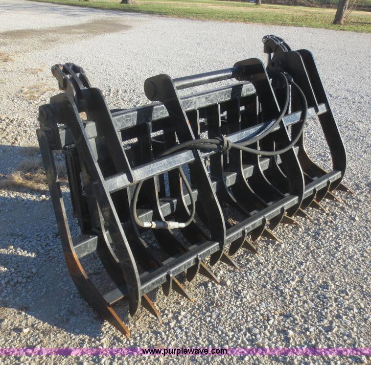 image for item AZ9138 Root rake grapple skid steer attachment