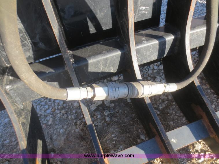 image for item AZ9138 Root rake grapple skid steer attachment