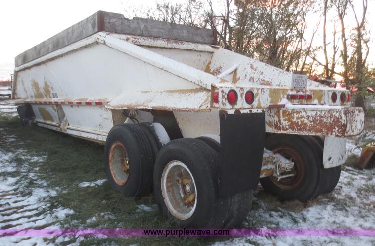image for item BA9457 1967 Load King 202T-1 belly dump trailer
