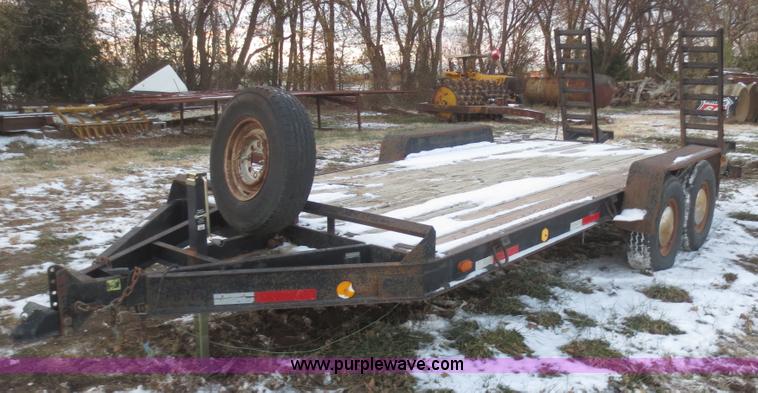 image for item BA9466 2003 shop built 18' car trailer