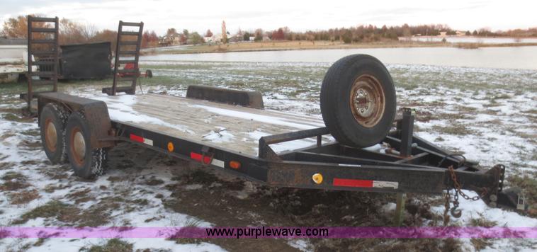 image for item BA9466 2003 shop built 18' car trailer