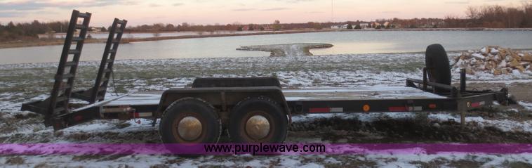 image for item BA9466 2003 shop built 18' car trailer