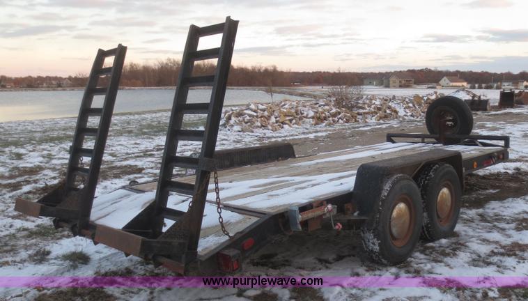 image for item BA9466 2003 shop built 18' car trailer