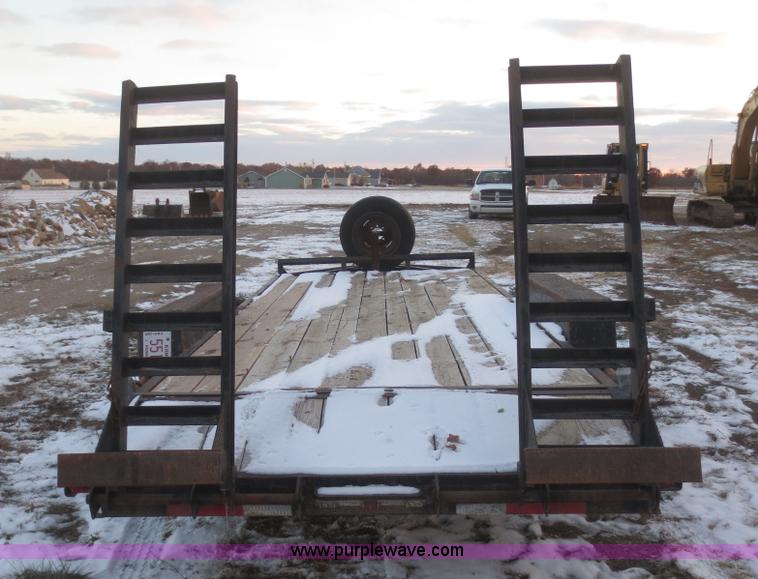 image for item BA9466 2003 shop built 18' car trailer