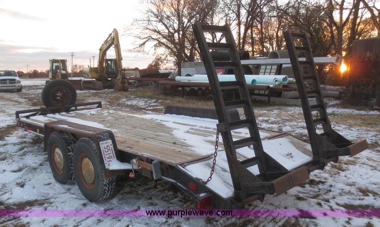 image for item BA9466 2003 shop built 18' car trailer