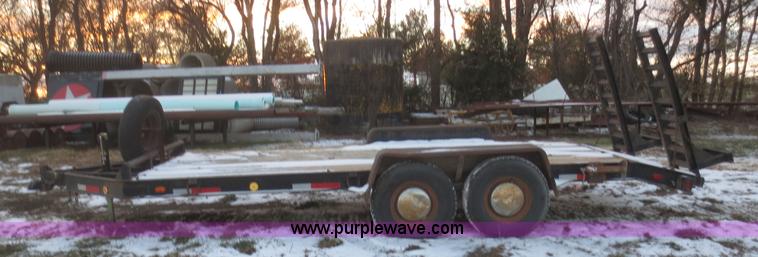 image for item BA9466 2003 shop built 18' car trailer