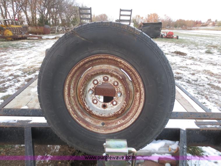 image for item BA9466 2003 shop built 18' car trailer